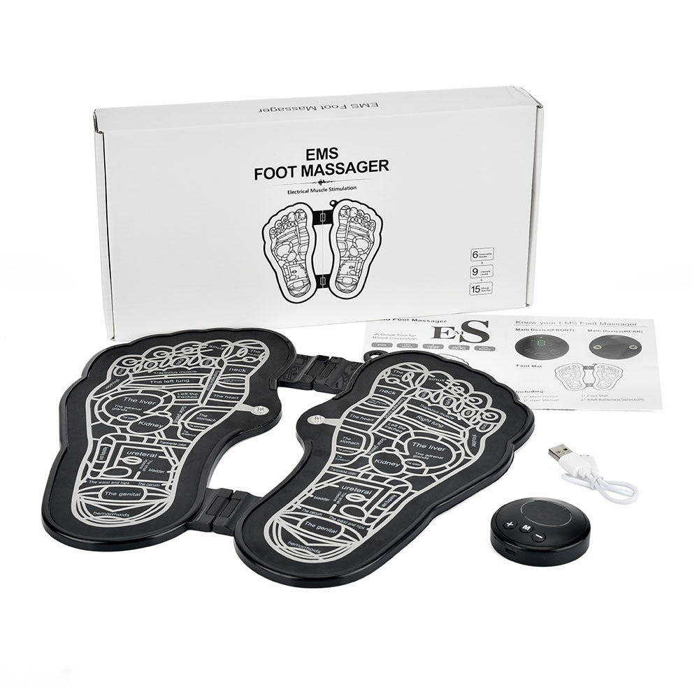 Rechargeable Foot Massage Instrument Pedicure Foot Pad EMS Pulse Foot Relaxation Massager Rechargeable Foot Massage Instrument Pedicure Foot Pad EMS Pulse Foot Relaxation Massager